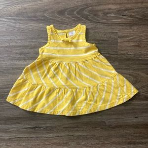 Hanna Andersson Yellow and White Dress